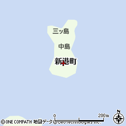 熊本県八代市新港町周辺の地図