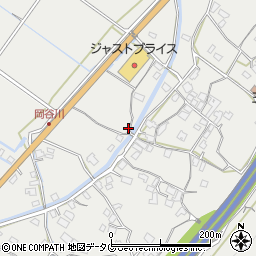 熊本県八代市岡町中823周辺の地図