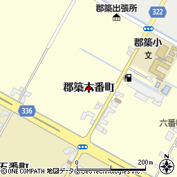 熊本県八代市郡築六番町周辺の地図