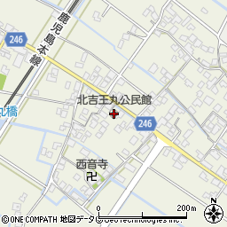 北吉王丸公民館周辺の地図
