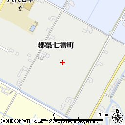 熊本県八代市郡築七番町周辺の地図