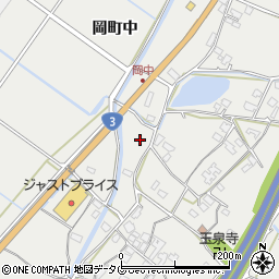 熊本県八代市岡町周辺の地図