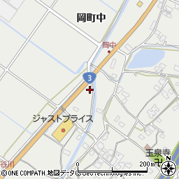 熊本県八代市岡町中689周辺の地図