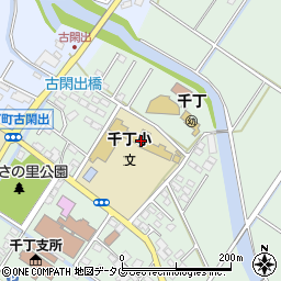 八代市立千丁小学校周辺の地図