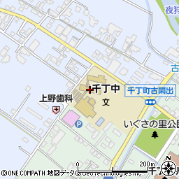 八代市立千丁中学校周辺の地図