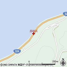 長崎浜周辺の地図
