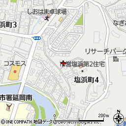 宮崎県延岡市塩浜町周辺の地図