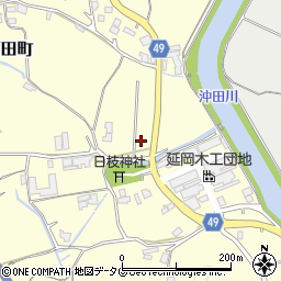 宮崎県延岡市石田町周辺の地図