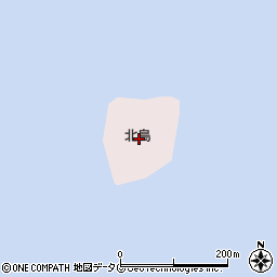 北島周辺の地図