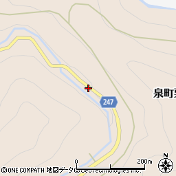 熊本県八代市泉町栗木5604周辺の地図