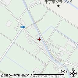 熊本畳表市場周辺の地図