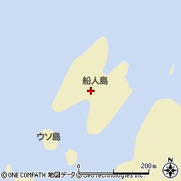 船人島周辺の地図