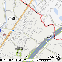 熊本県八代市岡町小路周辺の地図