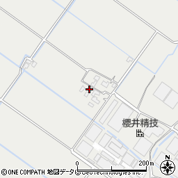 熊本県八代市岡町中165周辺の地図