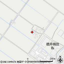 熊本県八代市岡町中166周辺の地図