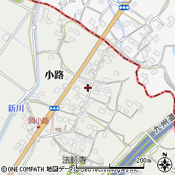 熊本県八代市岡町小路574周辺の地図