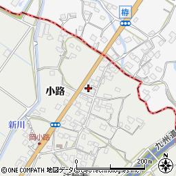 熊本県八代市岡町小路604周辺の地図