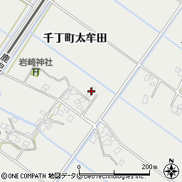 熊本県八代市千丁町太牟田451周辺の地図
