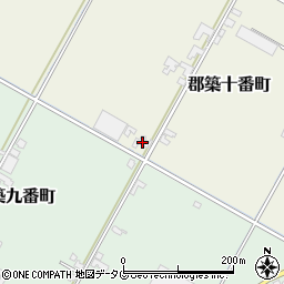 熊本県八代市郡築十番町53-2周辺の地図