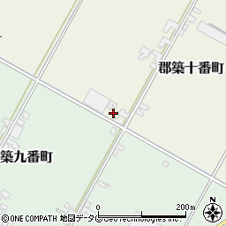 熊本県八代市郡築十番町53周辺の地図