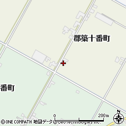 熊本県八代市郡築十番町44周辺の地図