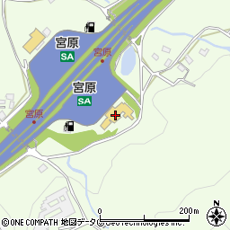 九州自動車道宮原サービスエリア下り線インフォメーション周辺の地図