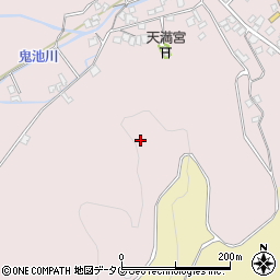 熊本県天草市五和町鬼池周辺の地図