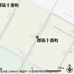 熊本県八代市郡築十番町57周辺の地図