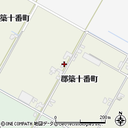 熊本県八代市郡築十番町58周辺の地図