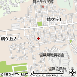 宮崎県延岡市鶴ケ丘周辺の地図