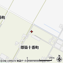熊本県八代市郡築十番町51周辺の地図