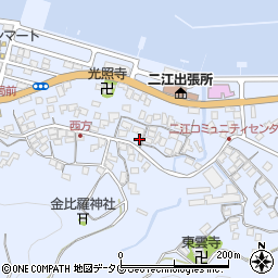 熊本県天草市五和町二江周辺の地図