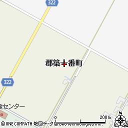 熊本県八代市郡築十番町周辺の地図
