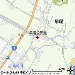 早尾公民館周辺の地図