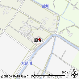 熊本県八代郡氷川町原田周辺の地図