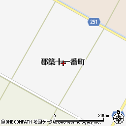 熊本県八代市郡築十一番町周辺の地図