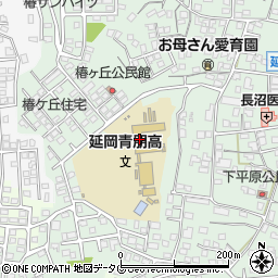 宮崎県立延岡青朋高等学校周辺の地図