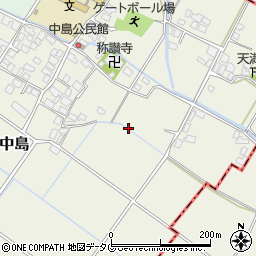 熊本県八代市鏡町中島周辺の地図