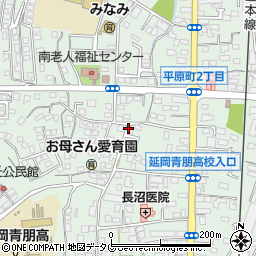 宮崎県延岡市平原町周辺の地図