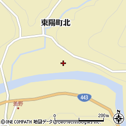 熊本県八代市東陽町北周辺の地図