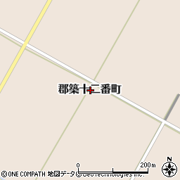 熊本県八代市郡築十二番町周辺の地図