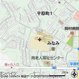 延岡市立南小学校周辺の地図