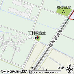 下村観音堂周辺の地図