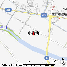 宮崎県延岡市小野町周辺の地図