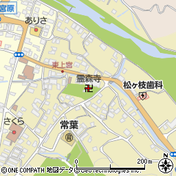 霊森寺周辺の地図