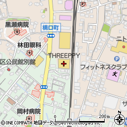 ＴＨＲＥＥＰＰＹ南延岡店周辺の地図