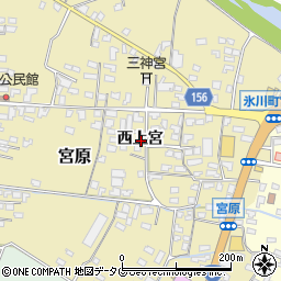 熊本県八代郡氷川町西上宮周辺の地図