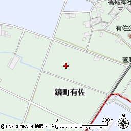 熊本県八代市鏡町有佐周辺の地図