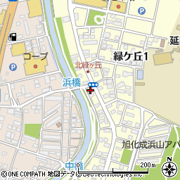延岡緑ケ丘郵便局 ＡＴＭ周辺の地図