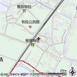 熊本県八代市鏡町有佐608周辺の地図